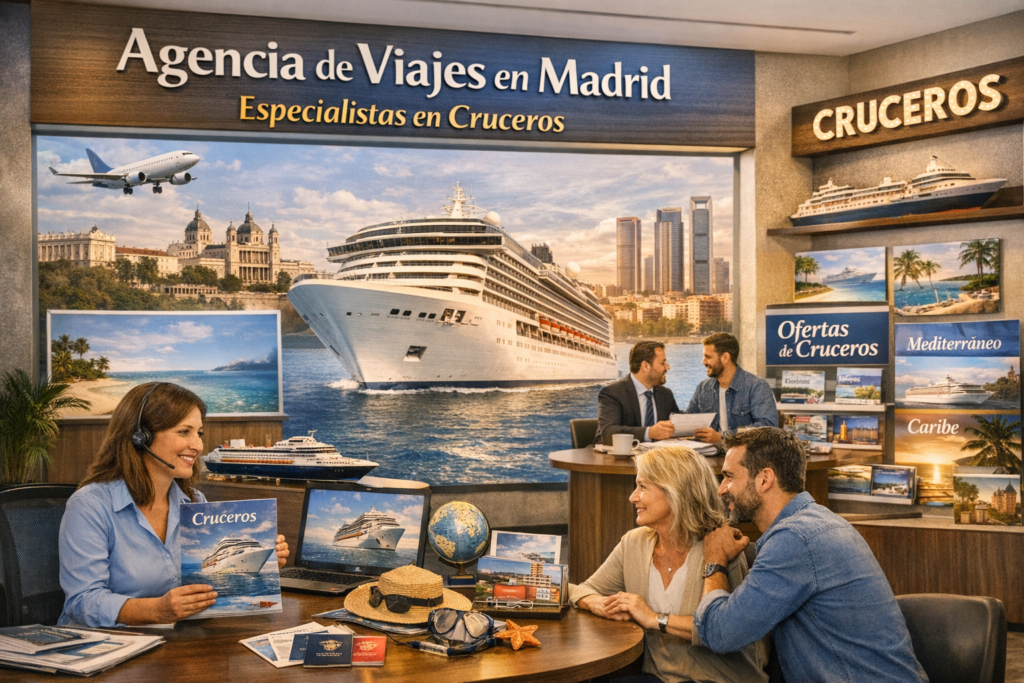 Las agencias de viajes en Madrid dedicadas a los cruceros internacionales se han convertido en el punto de referencia para quienes buscan vivir experiencias únicas en el mar. Estas empresas ofrecen asesoramiento experto, itinerarios personalizados y una amplia gama de destinos que incluyen el Mediterráneo, el Caribe, el Báltico y rutas exóticas por Asia o Sudamérica. Gracias a su conocimiento del sector y sus acuerdos con las principales navieras, las agencias madrileñas garantizan una planificación integral que abarca transporte, alojamiento, excursiones y actividades a bordo, asegurando una experiencia sin preocupaciones para cada viajero.