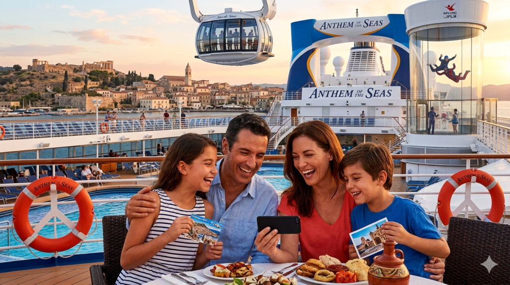 El Anthem of the Seas, uno de los barcos más innovadores de Royal Caribbean International, redefine el concepto de viajar en crucero. Diseñado para ofrecer lujo, entretenimiento y tecnología de última generación, este impresionante buque de la clase Quantum combina aventura y confort en cada rincón. Si estás buscando una experiencia única, el crucero Anthem of the Seas es una opción que no decepciona.