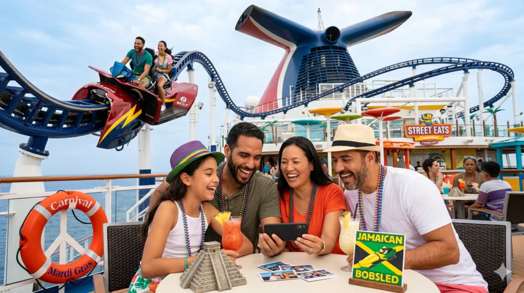 El Carnival Mardi Gras es uno de los barcos más revolucionarios de Carnival Cruise Line y marca un antes y un después en la industria de los cruceros. Inspirado en el primer barco de la compañía, este moderno gigante del mar combina tecnología, entretenimiento y experiencias únicas. Si buscas unas vacaciones inolvidables, el crucero Carnival Mardi Gras es una opción que destaca por su originalidad y diversión.