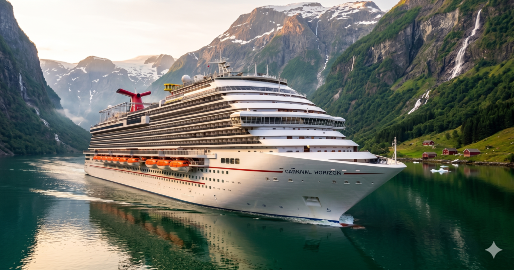 Explora el Carnival Horizon: vive la emoción del SkyRide, diviértete en el WaterWorks de Dr. Seuss y disfruta de la mejor barbacoa.